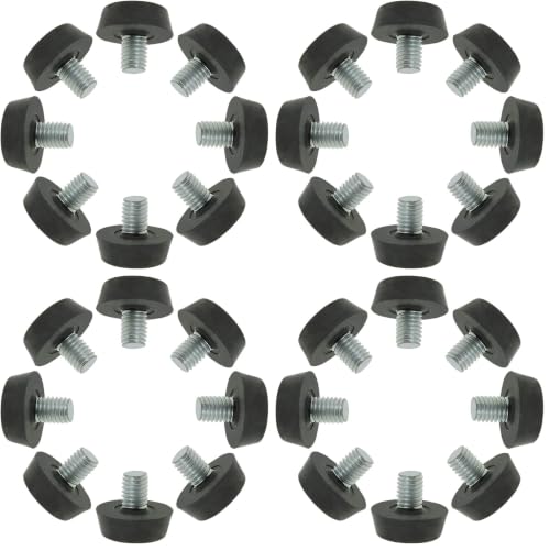 uxcell Metric M8 x 1.25 Furniture Glide Leveling Feet Adjustable Leveler Floor Protector for Table Desk Cabinet Leg 32 Pack - size: M8 x 10 x 22mm (Pack of 4)