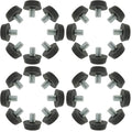 uxcell Metric M8 x 1.25 Furniture Glide Leveling Feet Adjustable Leveler Floor Protector for Table Desk Cabinet Leg 32 Pack - size: M8 x 10 x 22mm (Pack of 4)