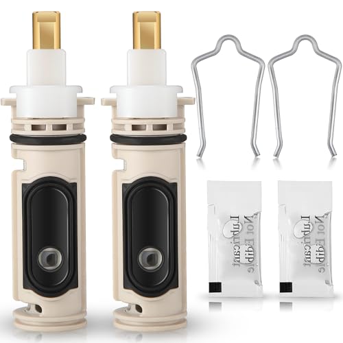 Enhon 2 Pack 1222 Replacement Cartridge Compatible with Moen with Puller, Tub Shower Cartridge Replacement Kit Compatible with Posi temp Faucet, Shower Repair Tool