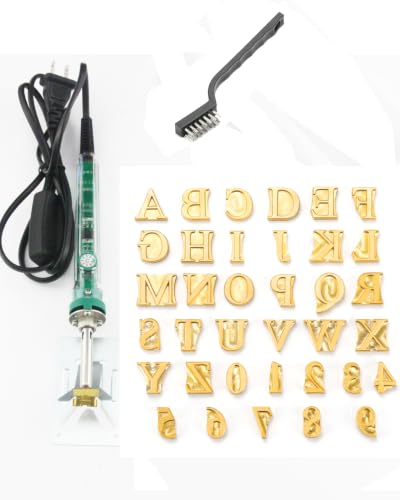 5/8" Wood Burning Letter Kit, 36Pcs Alphabet and Number Branding Iron - color: 5/8", 36 Pcs