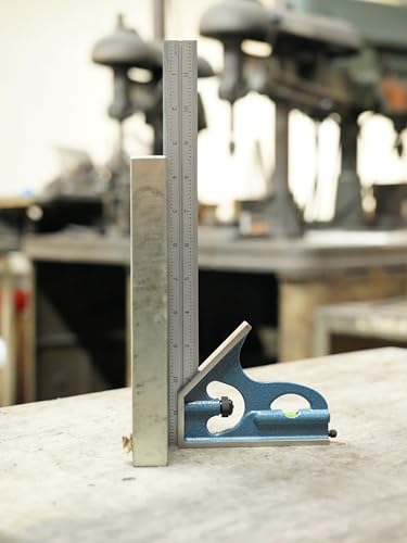 PEC Tools 2-Piece Combination Square, 12" Machinist Blade, Made in USA - color: 4R, size: 12"