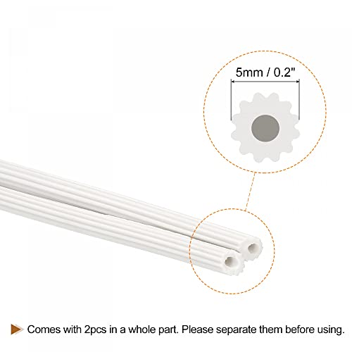 uxcell Screen Spline, 5M/16.4Ft Silicone Sealing Strip 5mm OD White - size: 5mm x 5M