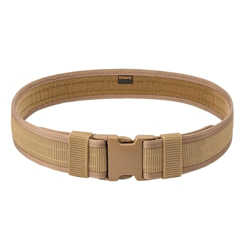 Security EMS EMT Firefighters Work Belt 2" Wide Camping Hiking Utility Tool Belt Airsoft Paintball Gear Holster Belt - color: Brown(2 Inch Width), size: XXX-Large