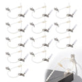 12 Pack Furniture Anchors for Baby Proofing, Furniture Wall Straps - color: Beige Nylon Bead Straps - 12 Pack