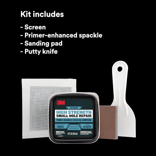 3M High Strength Small Hole Repair Kit - size: 4 Piece Set