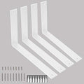Shelf Brackets 12 Inch Wall L Brackets 4PCS Heavy Duty for Shelves Metal White Rustic Industrial Brackets for DIY Opening Shelves Project Hardware Included - size: 12 Inch, style: White-4 Pack
