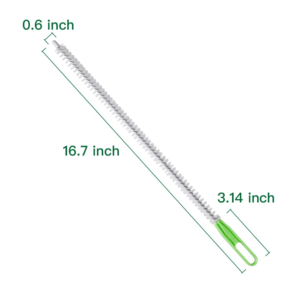 Upgraded Cleaning Brush Kit - 3-Piece Set, Flexible Drain Brush, Crevice Brush with Nie, Ideal for Kitchen, Bathroom, Toilet, Vent Scrubber