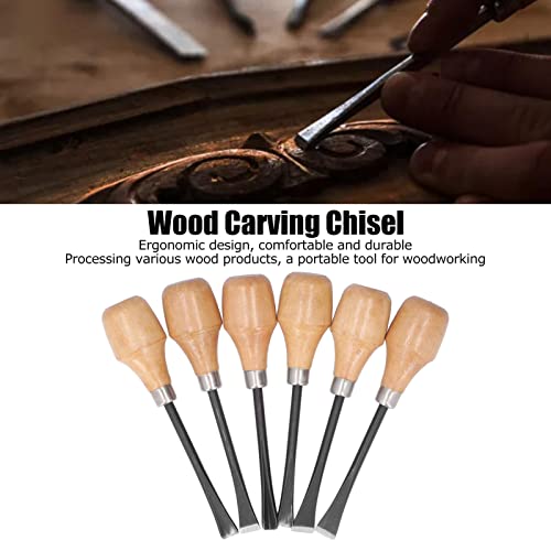 Hand Carving Tool Set, Gouges and Woodworking Chisel Set Wood Carving Chisel Set Kit Sculpture Hand Tools Hemispherical Handle DIY Art Craft Accessories