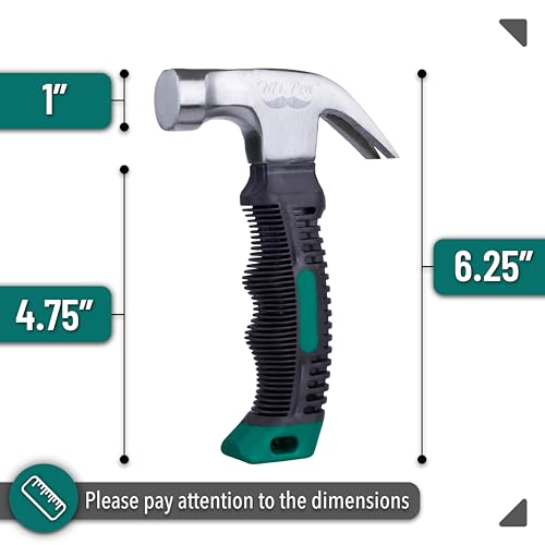 Mr. Pen- Claw Hammer, 8oz, Dark Green, Magnetic - color: Dark Green