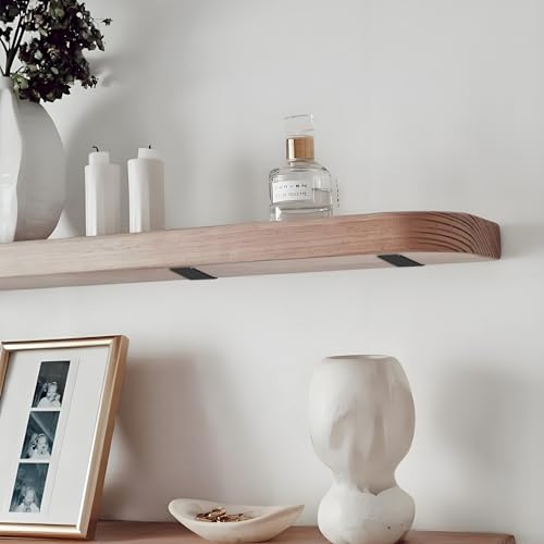 Floating Shelf Brackets,10 Pack Heavy Duty L Brackets for Shelves, 6 Inch Black Stainless Steel Countertop Support Brackets,Wall Mounting for Wood - size: 6 Inch, style: Black 10 Pack