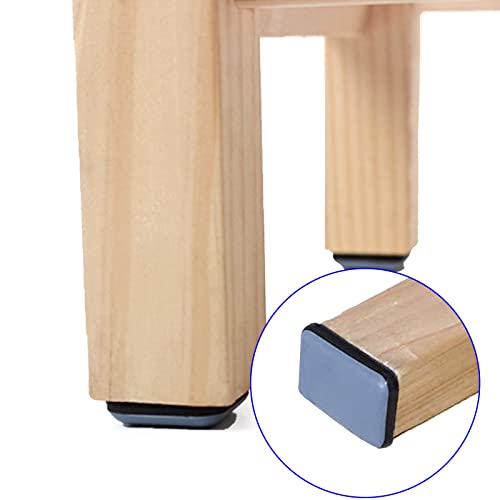 24 Pcs Self-Adhesive Teflon Furniture Sliders, 35mm x 25mm Rectangle Stick Furniture Glides,Furniture Carpet Moving Pads for Protects Floor (Rectangle,Grayish Blue) (Pack of 2) - size: 35mm x 25mm Rectangle (Pack of 2)