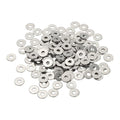 Flat Washers, 304 Stainless Steel Hardware Assorted Washer, 10 x 3 x 1 mm Fit for Bolts Screws Industrial Use (300 Pack, Silver) - size: 10 x 3 x 1 mm