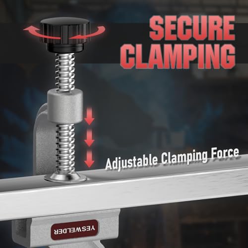 YESWELDER 10-180° Adjustable Tube Clamp with Swing Jaw - style: 10-180° Tube Clamp