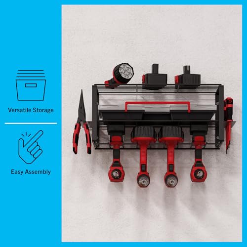 Stalwart 3-Tier Power Tool Organizer Garage Shelving Unit - size: 3 Tier