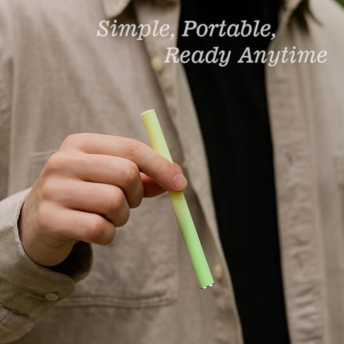 Herbal Air Stick Plant-Based Extracts, Breathing Support, Oral Freshness Non-Electric Personal Air Diffuser, Portable Smoking Alternative Accessory for Home Office Travel Smokeless Inhaler