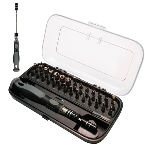 Pocket Precision Screwdriver Set, 48 in 1 Magnetic Screwdriver Set with CR-V Bits, Electronics Repair Tool Kit for Dorm Room Repairs, Phone, Laptop, Camera, Eyeglass, Watch, and Student Projects