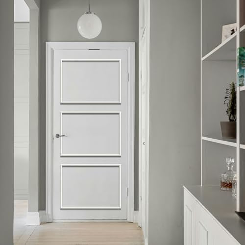 Melkus Peel and Stick Wall Molding Kit, 3 Sets 20"x27" Precut Wainscoting Panels, Self Adhesive Molding Trims for Interior Wall Décor - size: 3 Set/20"x27"