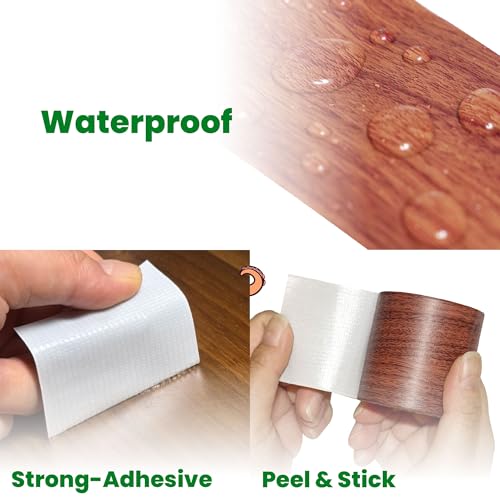 ECOHomes Wood Grain Repair Tape (Choco Pine, 2.25 Inch x 15 Feet) - color: Choco Pine, size: 2.25 Inch By 15 Ft