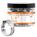 60pcs 5/8 pex crimp rings for PEX Tubing Pipe Fitting Connections - color: 60 Pcs, size: 5/8 inch