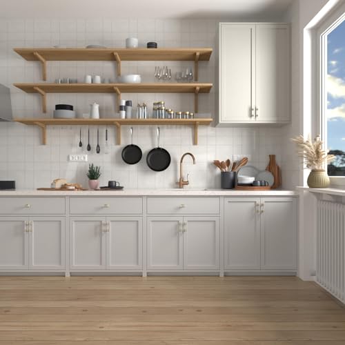 10 Pack 3-3/4 Inch White Marble Cabinet Pulls, Gold Cabinet Handles Marble Grain and Gold Pulls, Kitchen Cabinet Handles Square Dresser Drawer Pulls Kitchen Hardware - color: White Marble & Matte Gold, size: 3-3/4 inch (96mm) Hole Center Pull