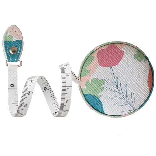 Tape Measure for Body Measuring Fabric Sewing Tailor Ruler Flexible Soft Pocket Small Mini Body Measurement Cloth Measuring Tape 60 Inch Premium Leather Retractable Tape Measure - color: Rose 1 pack