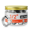 66pcs 1/2 pex crimp rings for PEX Tubing Pipe Fitting Connections - color: 66 Pcs, size: 1/2 inch