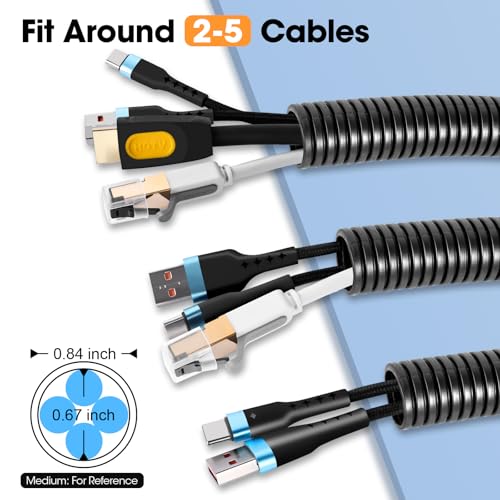 60 FT Wire Loom 3/4 Inch, Split Wire Loom Tubing Wire Conduit, Wire Protector Tubing – Black - color: 3/4" x 60ft-Black