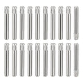 uxcell 2x16mm 304 Stainless Steel Dowel Pins, 50Pcs Knurled Head Flat Chamfered End Dowel Pin, Wood Bunk Bed Shelf Pegs Support Shelves Fasten Elements - size: 2x16mm