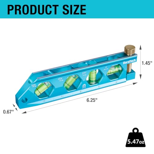 DURATECH 6.25-Inch Level, Magnetic Torpedo Level for DIY and Household Use - size: 6.25"