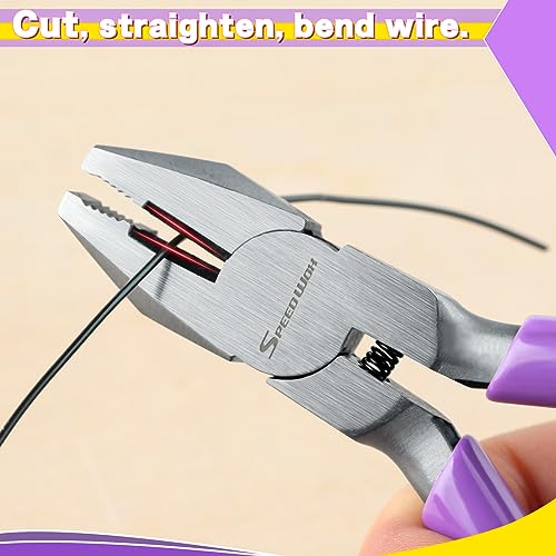 SPEEDWOX Mini Linesman Combination Pliers - Jewelry and Safety Wire Pliers - Screw Extractor and Removal Tool for Stripped Screws - style: Linemans Pliers