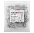 100PCS Heat Shrink Butt Wire Connectors 26-24 AWG, Insulated Waterproof Electrical Wire Connectors Automotive Marine Grade Wire Crimp Terminals Butt Splices, Ideal for Boat, Truck, Clear - size: Clear 100 PCS