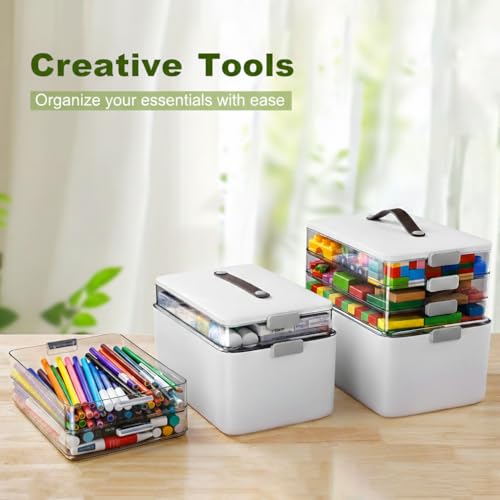 MOPALL Craft Medicine Cabinet Organizers Storage Box for Art Supply Sewing