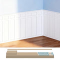 Art3d Premade Paintable Board and Batten Wainscoting Kit, 94.5 x 54 in - color: Log Color, size: 94.5 x 54 in