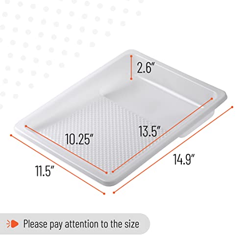 Bates Choice- Paint Tray Liner, White Paint Pans Trays, Pan Liners, 9 Inch, 10 pcs - color: White, size: 10 Pack 9 Inch