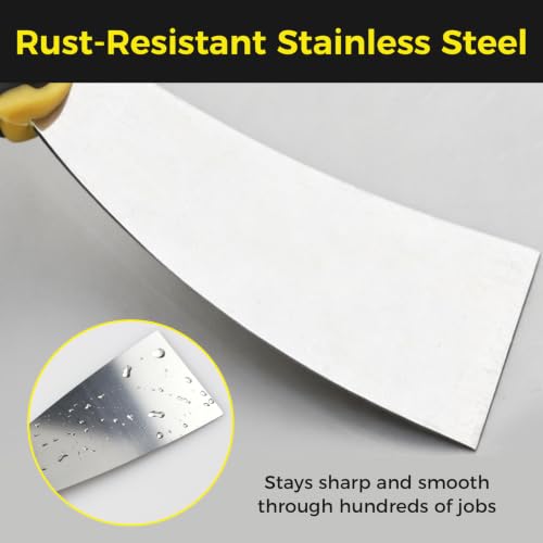 5 PCS Putty Knife Set, 2 Inch Stainless Steel Spackle Knives, Paint Scraper for Drywall Repair, Wallpaper Removal, Plaster Scraping, Patching Holes – Scraper Tool for DIYers & Homeowners (2 Inch) - size: 2 Inch