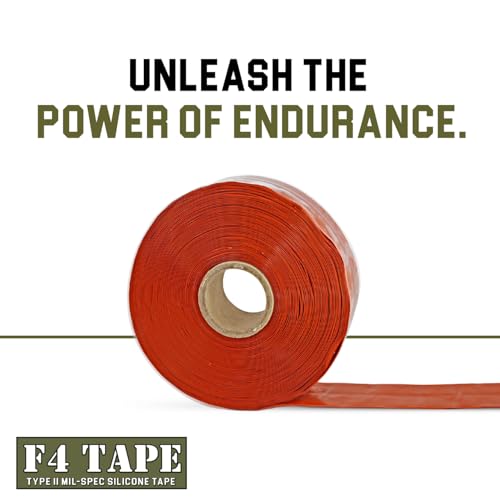 Bond It F4 Tape, Self-Fusing Silicone Repair Tape, 1 in x 36 ft, Red - color: Red Oxide