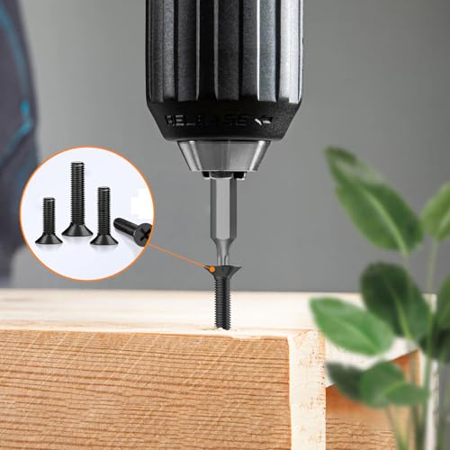 1001 Pcs M3 Countersunk Screws Assortment Kit, Flat Head Machine Screws Phillips Bolts Nuts Washers Assortment Kit with Screwdriver for Electronics, Machinery - M3x6/8/10/12/16/20/25mm - size: M3x6/8/10/12/16/20/25-1001Pcs