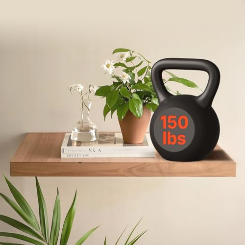 VEVOR Floating Shelf Brackets 2 Pcs, 150 lbs/68 kg Weight Capacity, 22x6.2x1.5 inch / 558.4x157.4x38.1 mm, Heavy Duty Hidden Shelf Brackets Support, Wall Mounting Invisible Floating Shelves Bracket