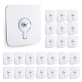 24PCS Picture Hangers Without Nails, Wall Hangers Without Nails, Adhesive Wall Hooks, to use Inside Kitchen, Bathroom, Home and Office (8mm) - size: 8mm(24PCS)