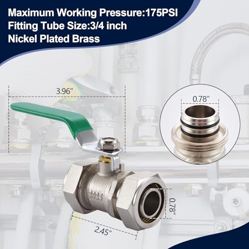 1 Piece 3/4-Inch Air Piping & Air Line Fittings