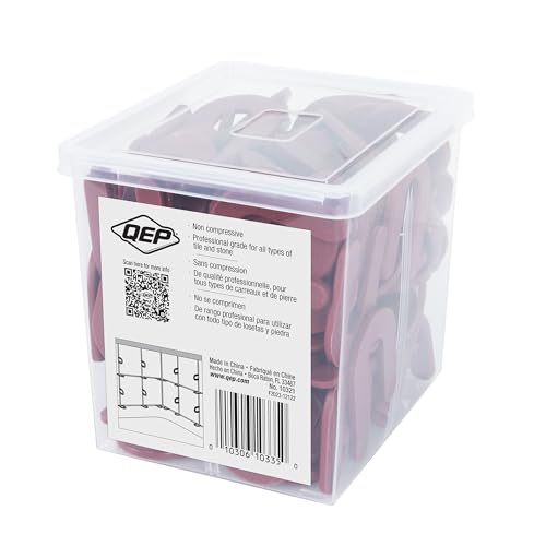 QEP 1/8" Horseshoe Shim Tile Spacers f for Marble, Granite and Stone Floor and Wall Installations (150 Pack) - style: 1/8-Inch 150-Pack