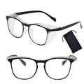 Safety Glasses for Men Women, Anti Fog Safety Goggles Comfortable Blue Light Blocking UV Protective Adult Nurse - color: Black 1pack