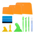 AZY 11PCS Auto Body Tool Set, Body Filler Spreaders, Plastic Putty Knife and Squeegee Tools for Auto Body Repair, Window Tint Application, Vinyl Wrap Installation and DIY Projects