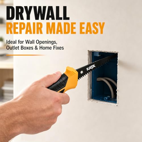 KATA 6 Inch Drywall Saw, Sharp Jab Saw for Pumpkin Carving & DIY Cutting - color: Drywall Saw