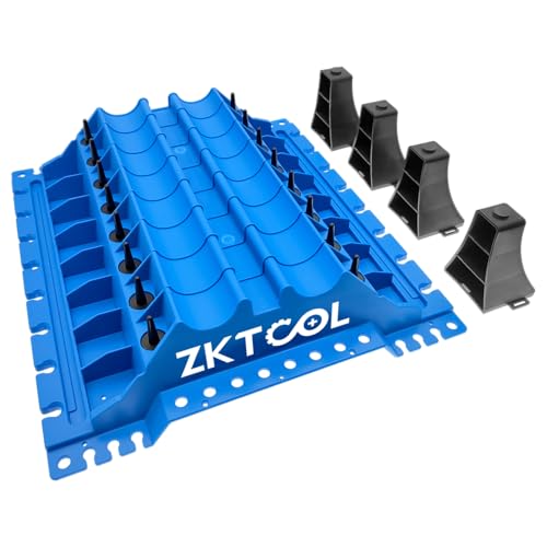 Engine Cylinder Head Organizer Valves Tool, Engine Organizer Parts Tray - color: blue