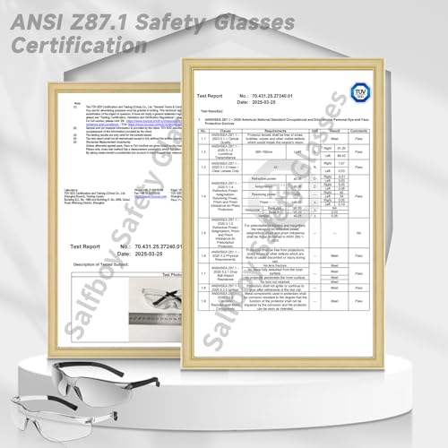 Salfboy Bulk Safety Glasses Tinted, Scratch-Resistant Eye Protection - color: 100 Grey
