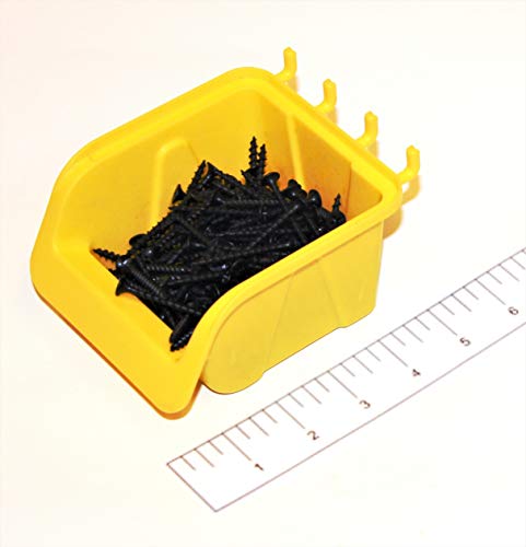 WallPeg Peg board Bin Kit - Kit PB-4 - Pegboard Accessories for Garage Storage & Tool Organizer - Workbench Bins Pegboard Accessories