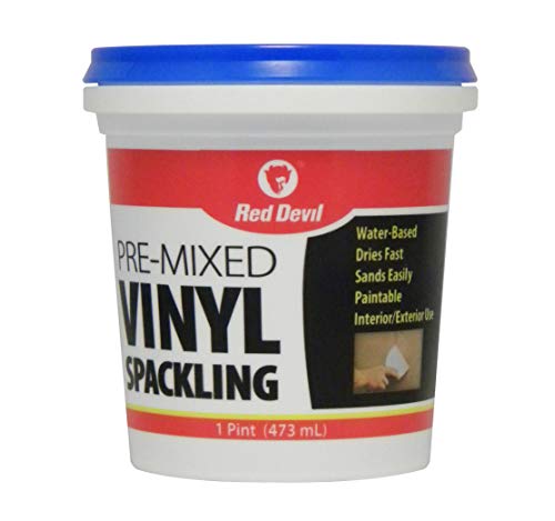 Red Devil 0538 Pre-Mixed Vinyl Spackling, 1 Pint - size: 1 Pint, style: 1 - Pack