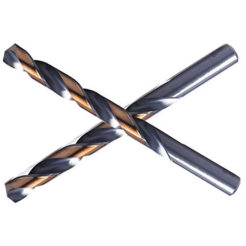 2PCS 1/2" Black and Gold Twist Drill Bit Set - size: 1/2 inch