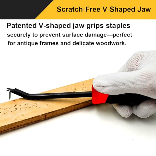 Staple Remover,Heavy Duty Staple Remover,Upholstery Stapler Puller Lifter Tool for Carpet,Wood,Hardwood Floors,Construction,Furniture